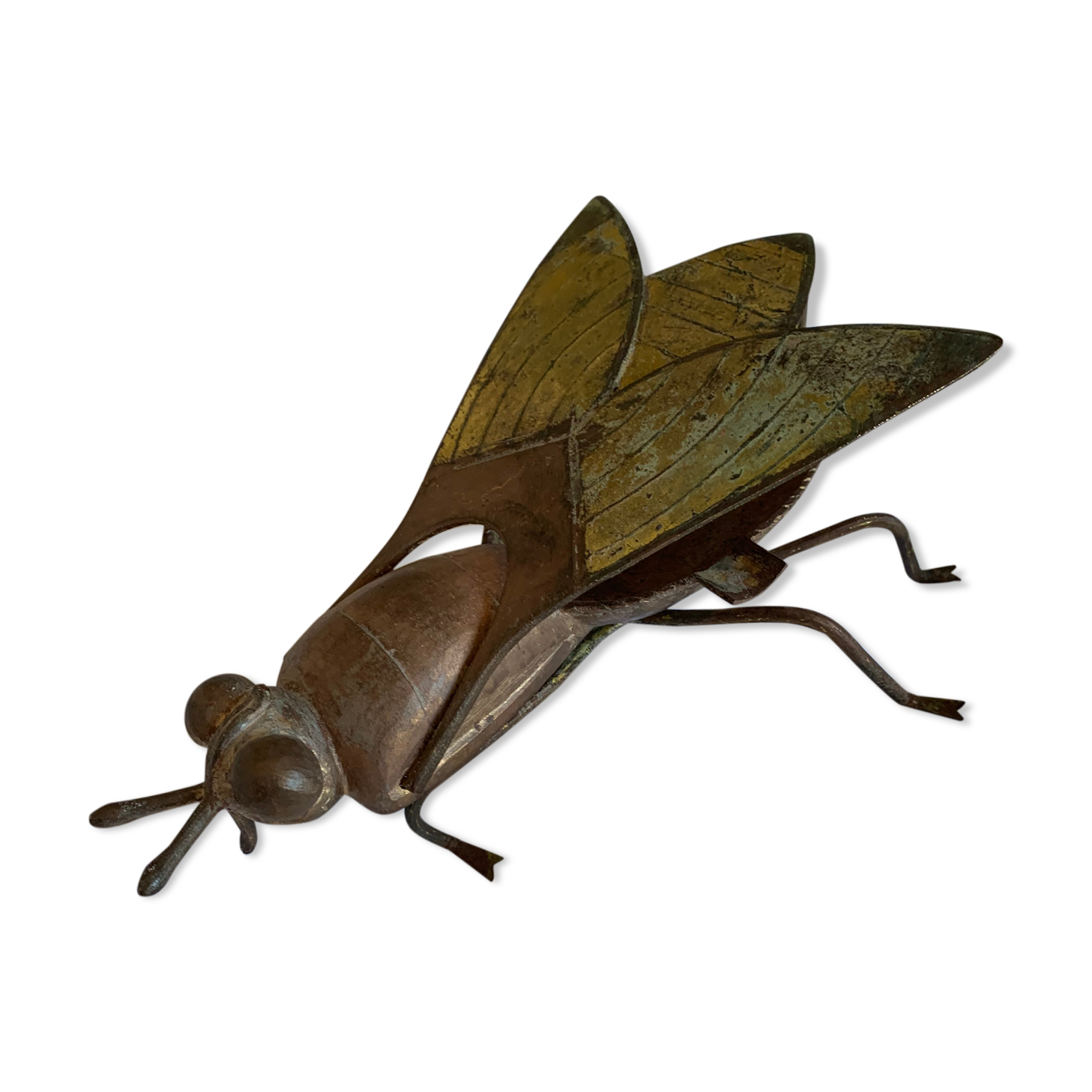 Brass fly ashtray 1970