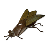 Cendrier mouche en laiton 1970