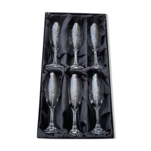 6 verres flutes à champagne