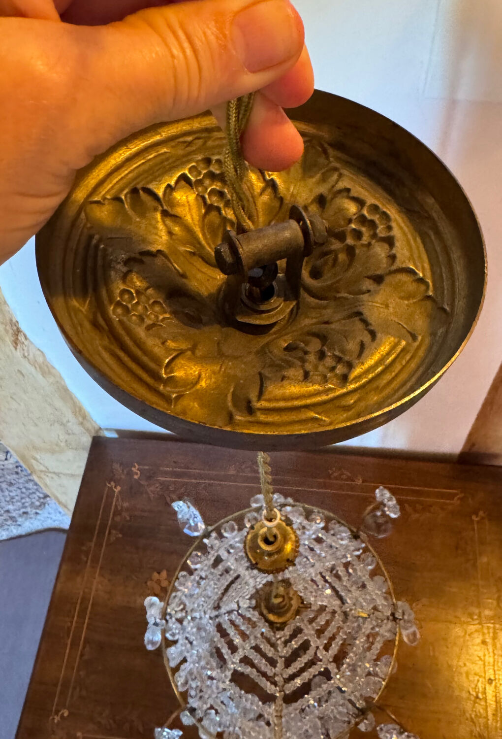 Antique chandelier from the 1930s