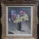 Anemones and Daffodils, Oil on Canvas Signed