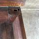 French provincial chest in carved and pegged solid oak, 18th century.