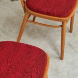 Lot de 4 chaises par Antonin Suman pour Tatra Nabytok Pravenec Année 60
