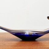 Vintage vase and bowl in art glass from Bayel, France, 1970s, set of 2.