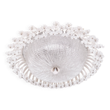 Floral Mid-Century Modern Flush Lamp Emil Stejnar 1960s Austria