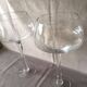Duo of Vases Giant Cocktail Glasses Tealight Holders Cups on Blown Crystal Stand