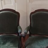 Pair of convertible chairs