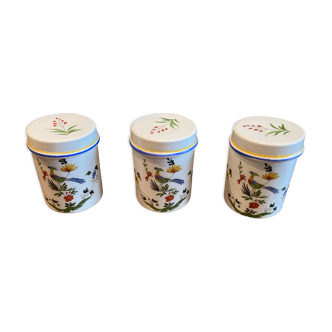 3 Gien spice jars