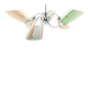 Mid-century chandelier from Polam, Poland, 1960s