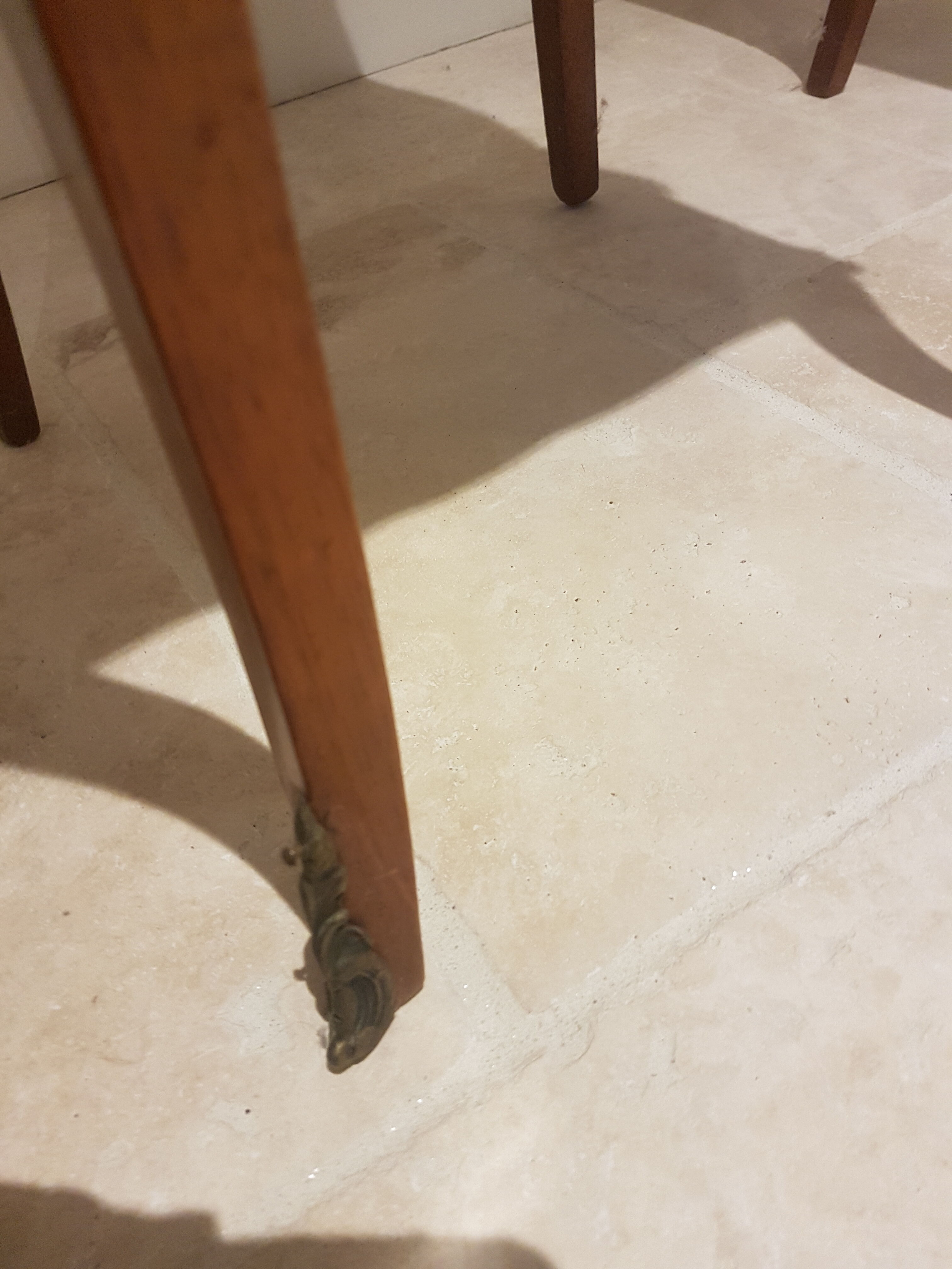 Pair of bedside tables marble top