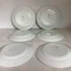 Six old flat plates, earthenware, 1930s, Nymphéas model.