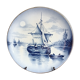 Marine decorative dish of the 30s by Saint-Amand