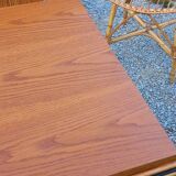 Vintage dining room attributed to Audoux and Minet in bamboo and rattan