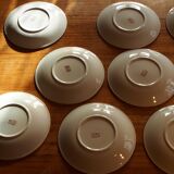 Lot of 10 vintage flat plates from the GIEN factory