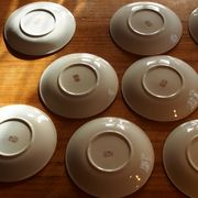 Lot of 10 vintage flat plates from the GIEN factory
