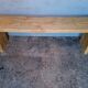 Bench 120 cm old solid wood with patina