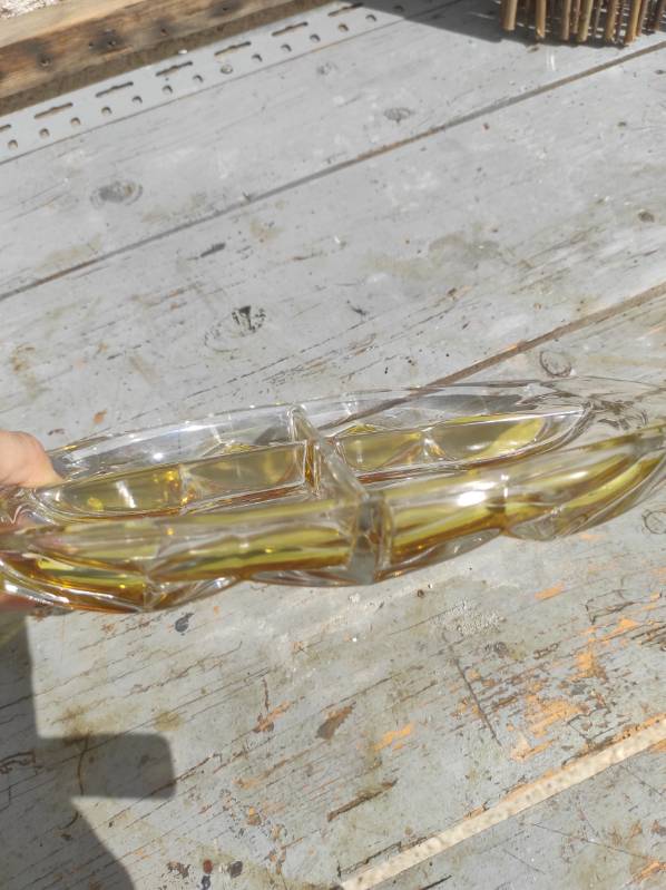 vintage dish Walther Kristallglas