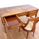 Louis XVI style italian bank desk and bench, 1920s