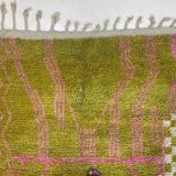 Traditional handmade pure wool rug, size 100 x 200 cm