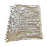 Old knitted cotton bed cover