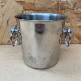 Old champagne bucket cooler couzon stainless steel france