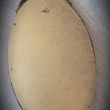 Oval golden mirror 41x23