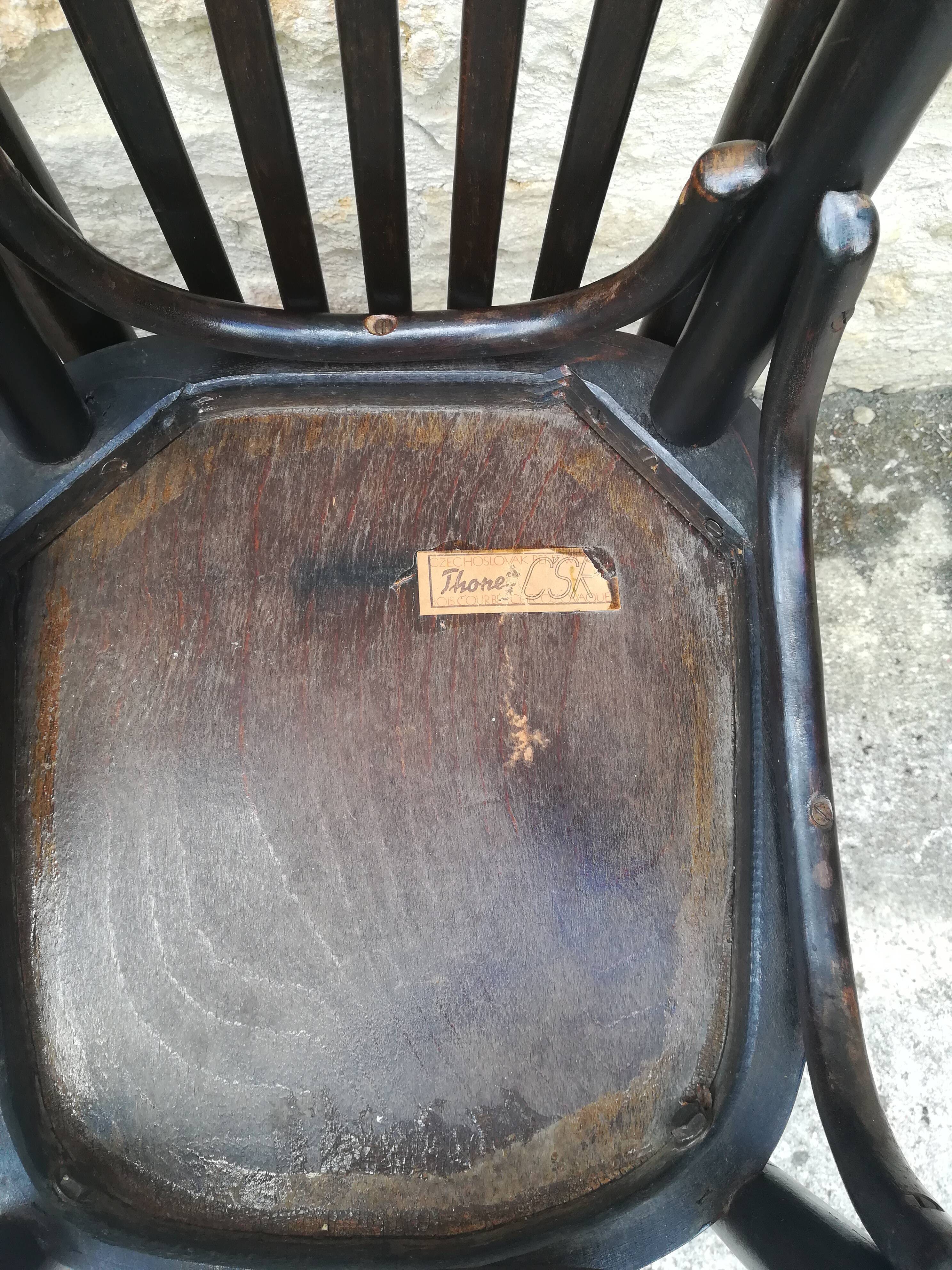 Mismatched bistro chairs