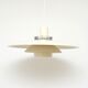 Large Leto lamp, coffee with milk colour, Denmark 1970s