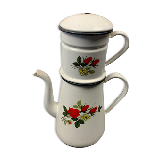 Enamelled coffee maker