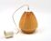 Suspension in opaline glass, mustard yellow, camel, 1970s.
