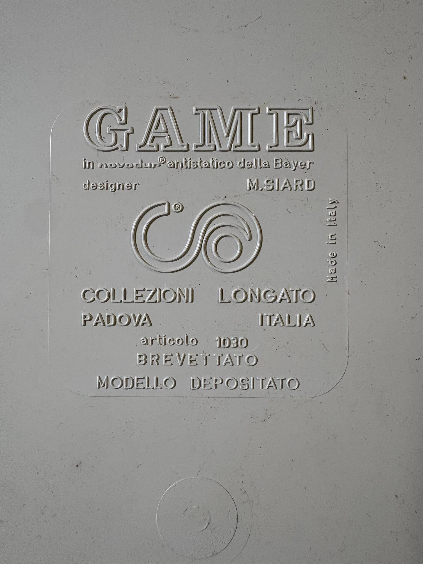 Coffee table / bar model GAME by M. Siard for Longato, 1970