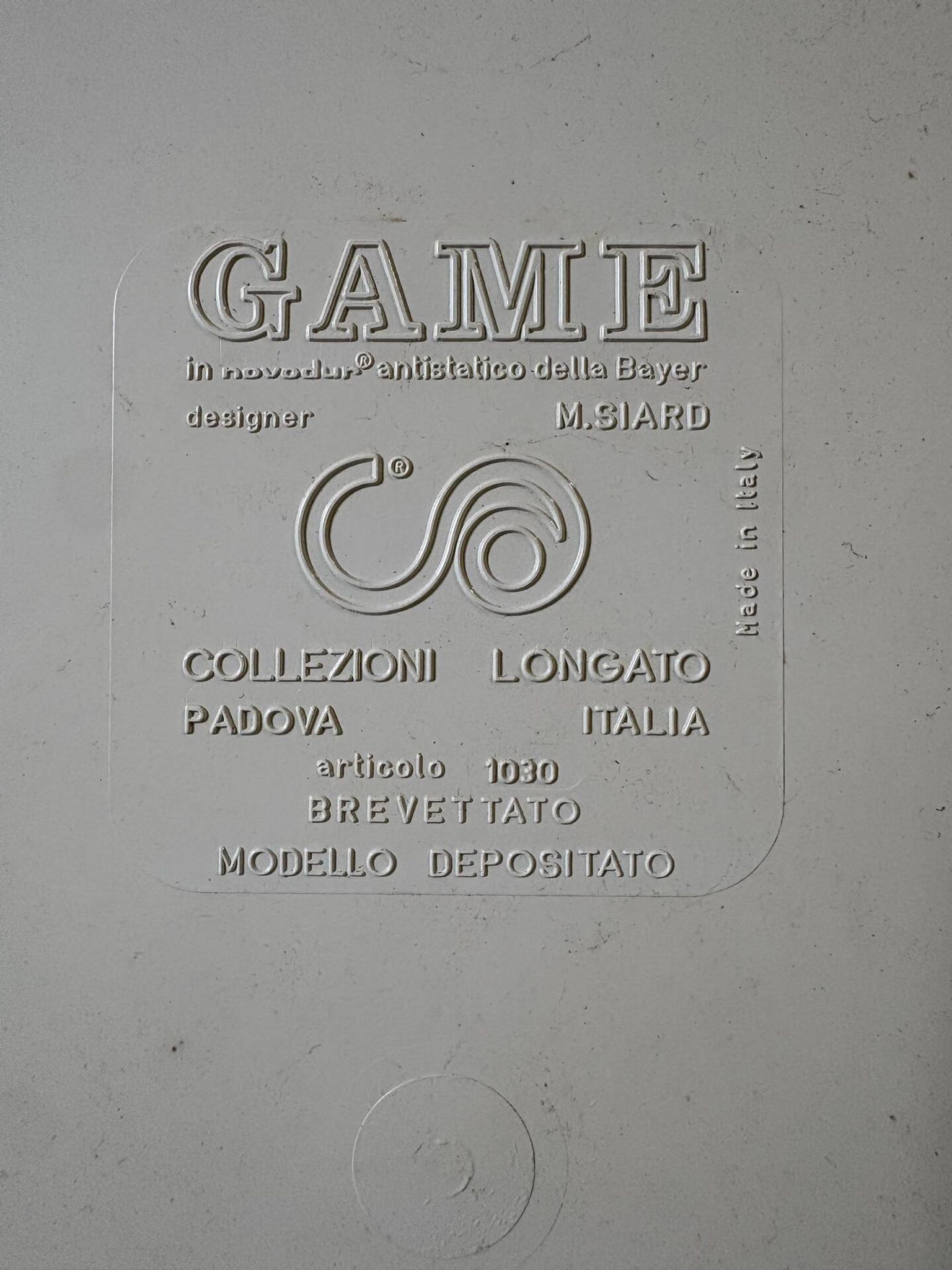 Coffee table / bar model GAME by M. Siard for Longato, 1970
