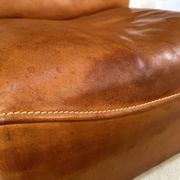 Brutalist Style DS-15 Leather Lounge Chair from De Sede, Switzerland 1970s