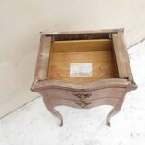 Bedside in Louis XV style marquetry