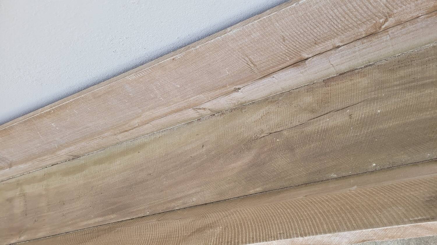 Old wooden trough Oak trough planter