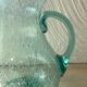 Pichet en verre  soufflé bullé  H24 cm