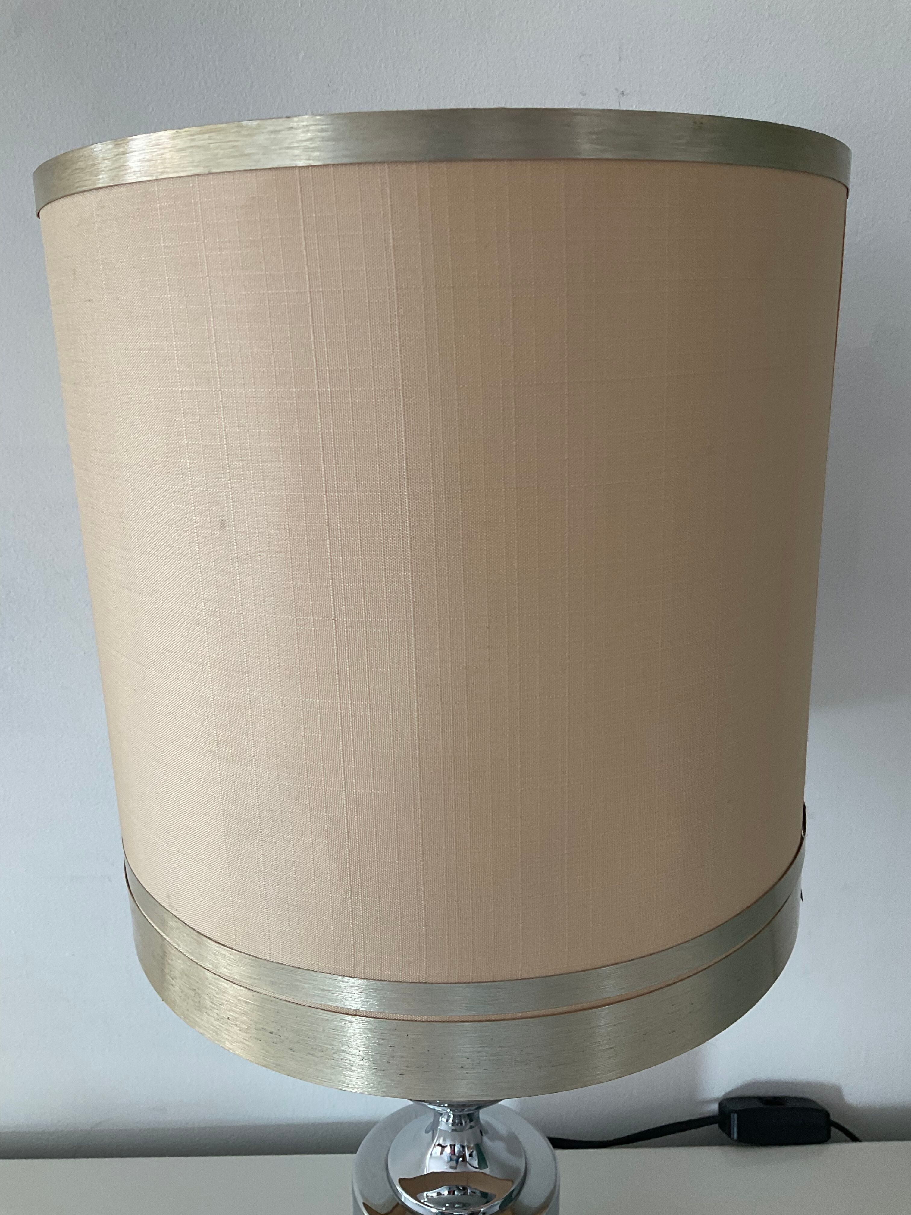 Vintage lamp in chrome metal 70s