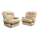 Pair of seventies foam armchairs