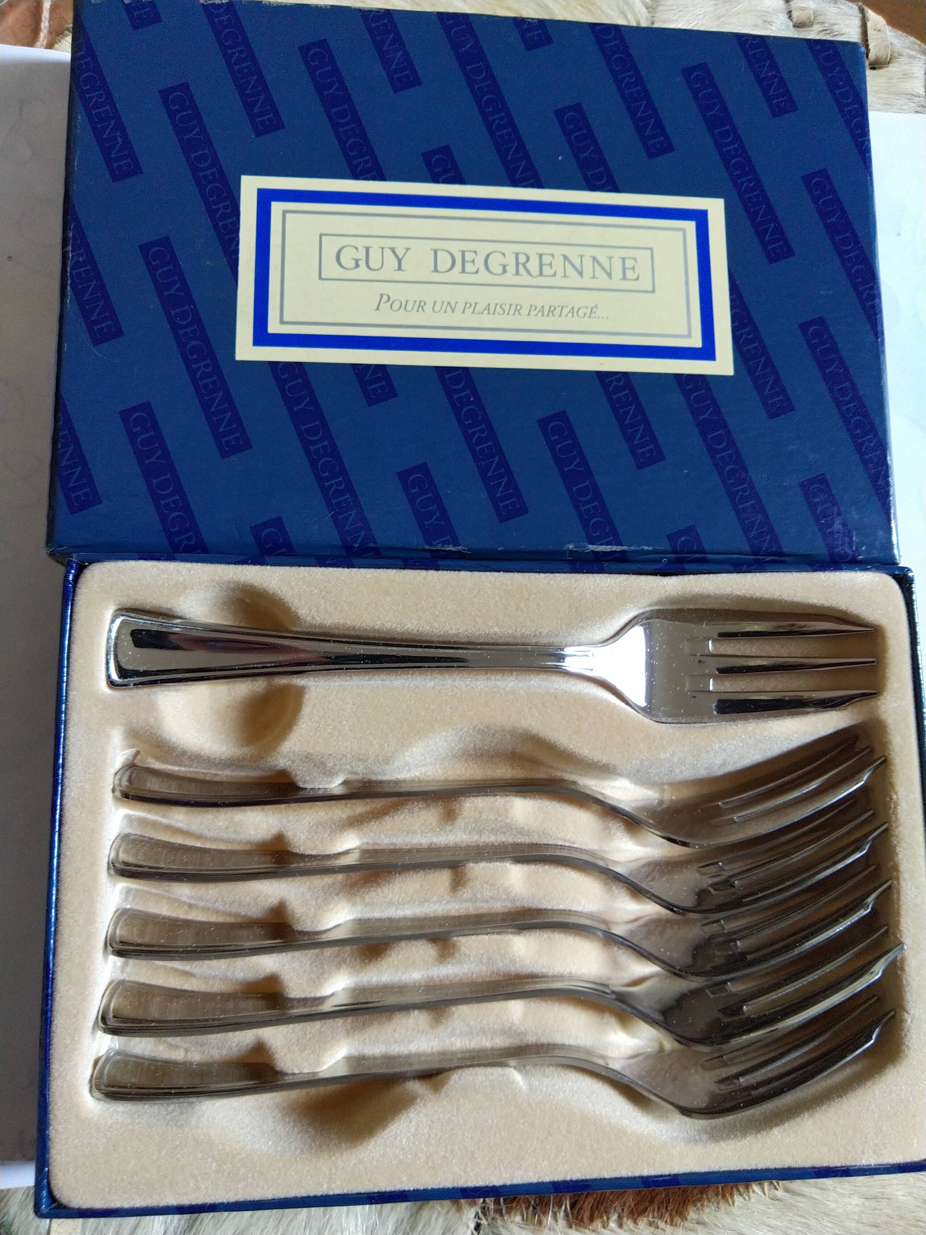 Guy Degrenne box 5 dessert forks