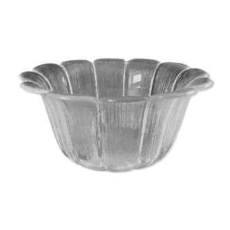 Vintage glass salad bowl