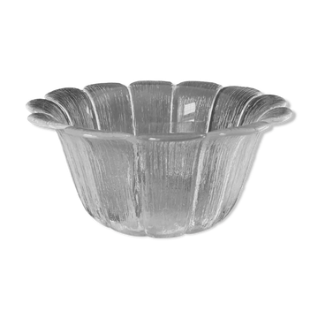Vintage glass salad bowl