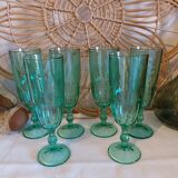 Vintage glass champagne flute