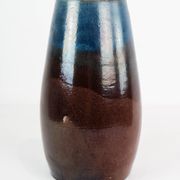 Ceramic vase with blue and brown glaze by an unknown Danish artist