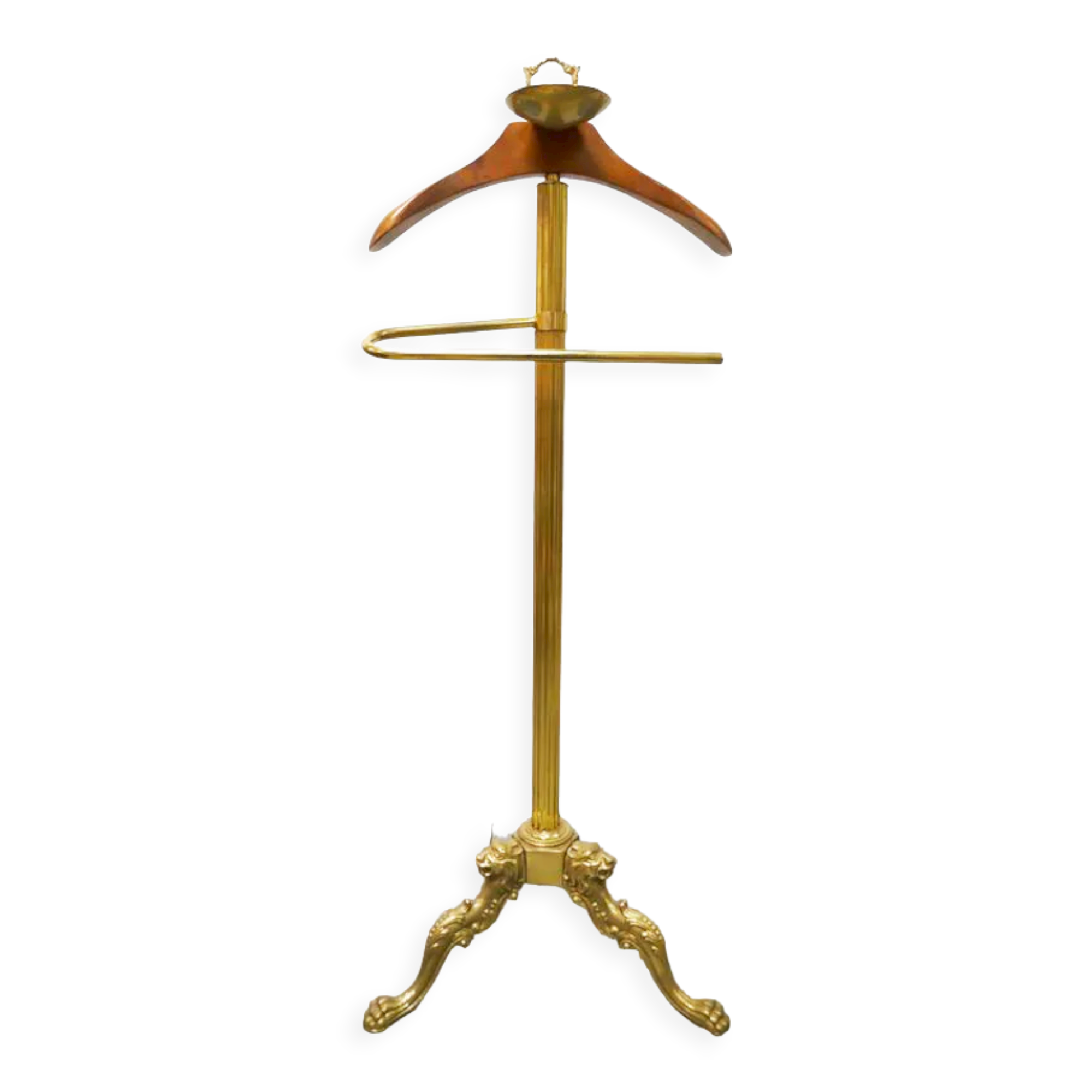 Night valet wood and brass