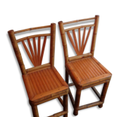 2 chaises bambou enfant