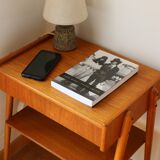 Pair of teak bedside tables, Carlström Möbelfabrik, Sweden, 1960s