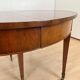 Swiss Biedermeier Extendable Dining Table in Walnut and Brass, 1820s
