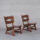 Chaise en bois basse