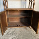 Vintage rattan bookcase 70s