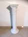 Corinthian column in white earthenware